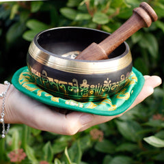 Green Tara Singing Bowl Set 10cm (min 380gm) product image 6