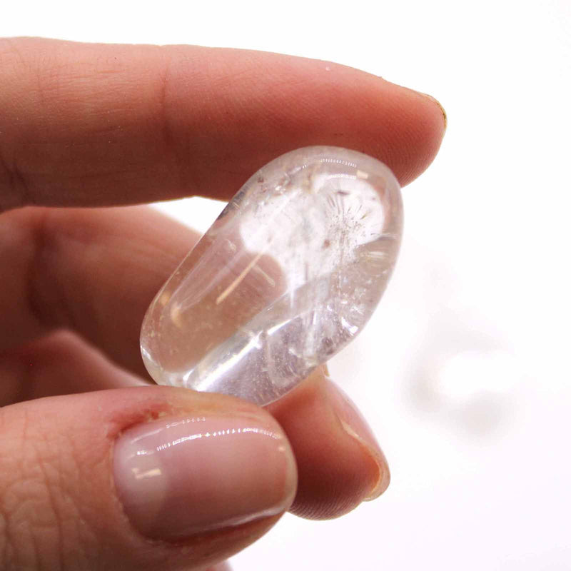 M Tumble Stone - Rock Crystal- Ice Quartz product image