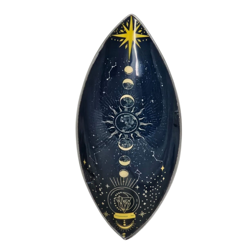 Enamel Incense Bowl - Aluminum - Zodiac Moon Phases product image