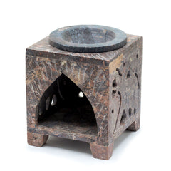 Square Soapstone Oil Burner 10x7.5cm - Elephant product image 2