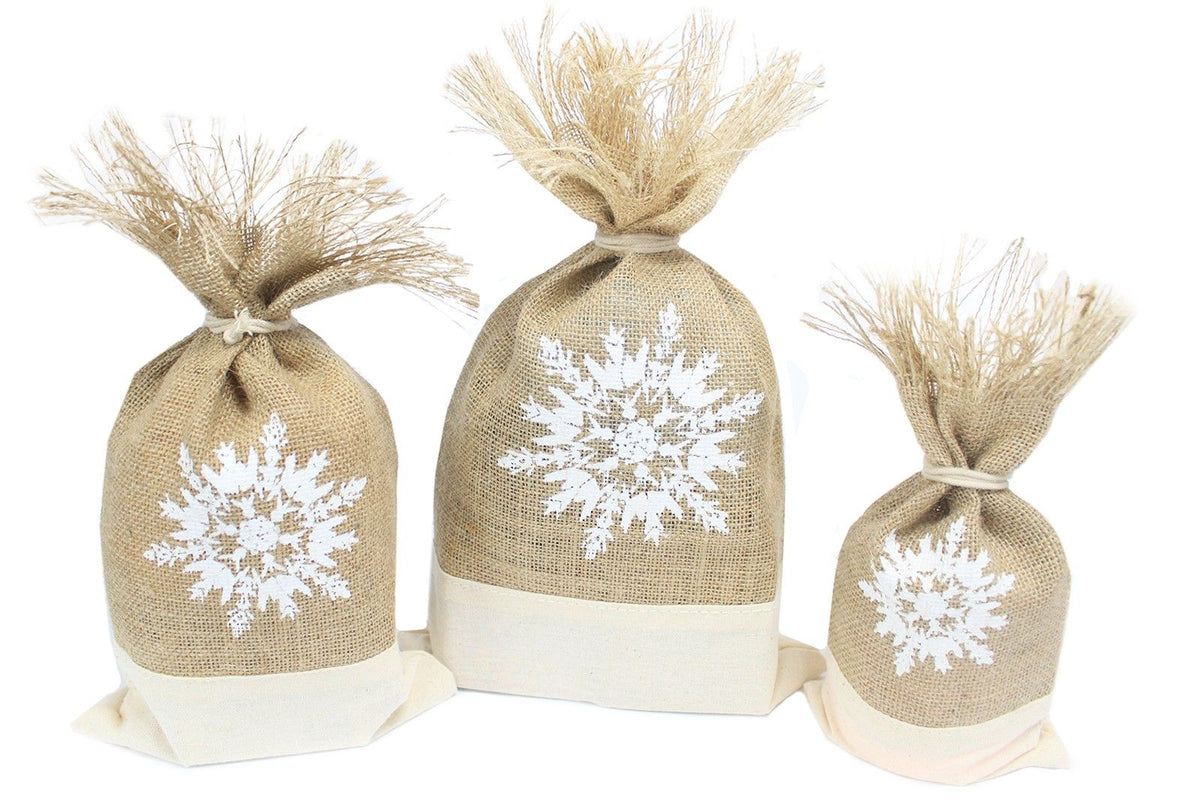 Danish Pouch Set of 3 - White & Snowflake product image 4