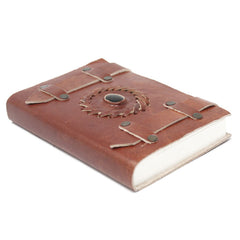 Leather Black Onyx with Belts Notebook (6x4") product image 2