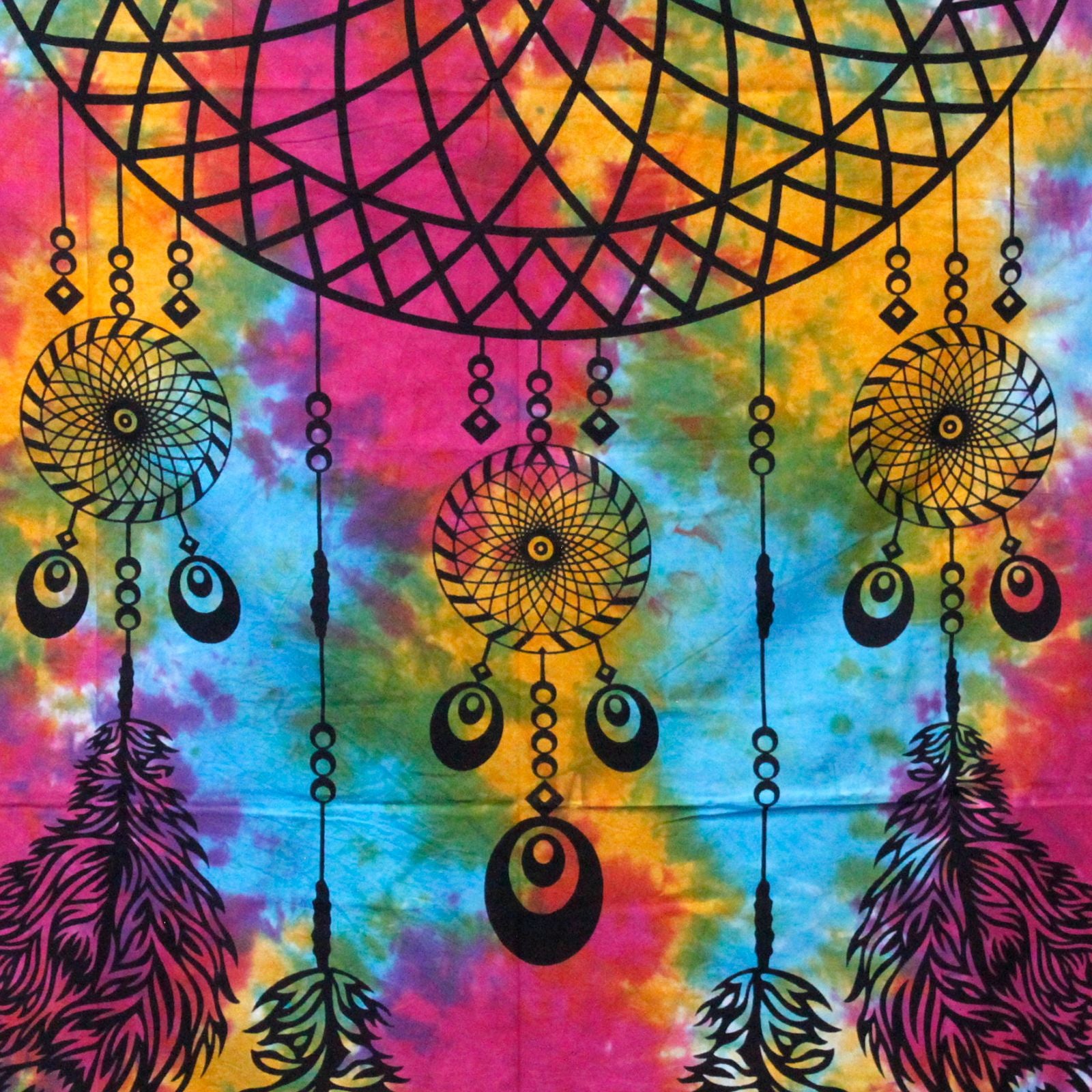 Double Cotton Bedspread + Wall Hanging - Dreamchatcher product image