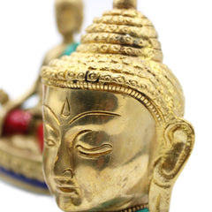 Brass Buddha Figure - Lrg Head - 11.5 cm product image 5