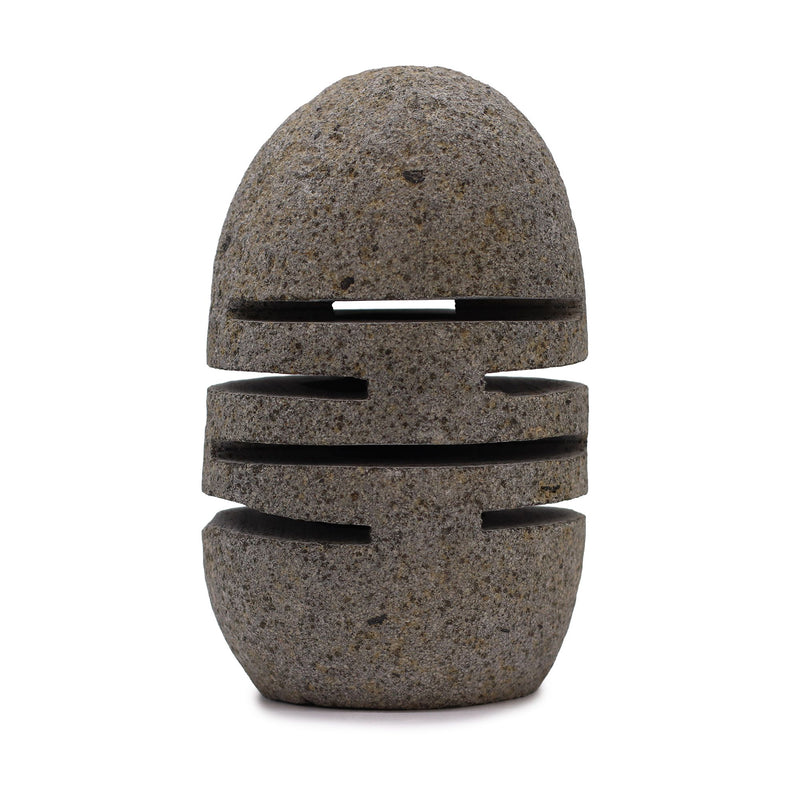 Natural Riverstone Candle Holder - Standing Stone Cut product image