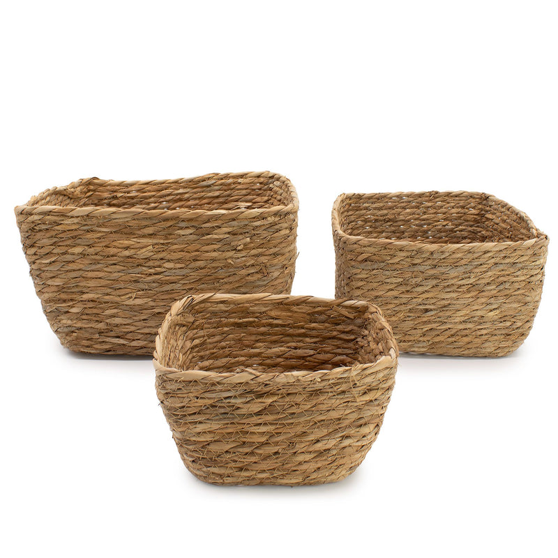 Seagrass Square Baskets - Natural - Set of 3 product image