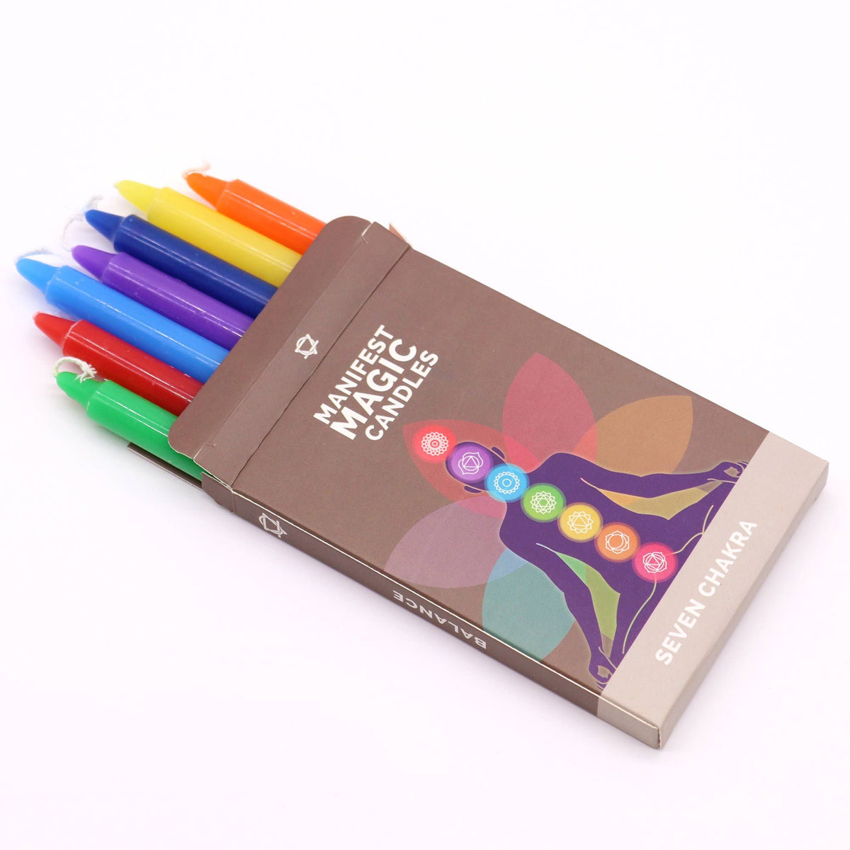 Seven Charkra Manifest Candles (pack of 7) - product image 2