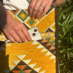 Yellow Kilim Messenger Festival Bag product image 8