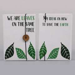 Notebook with strap - Leaves on the same tree product image 4