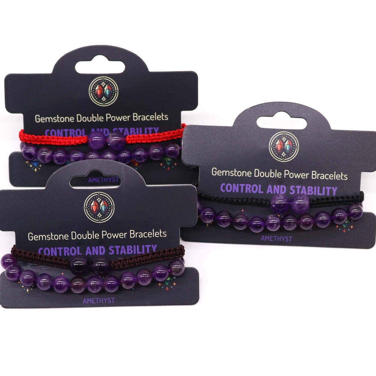 Gemstone Double Power Bracelets- Amethyst product image 3