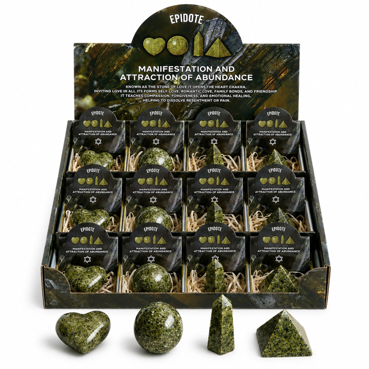 Four Gemstone Shapes - Epidote product image 4