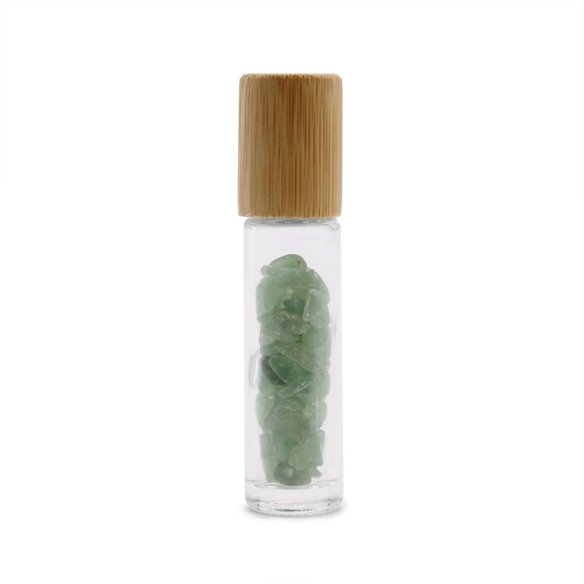 Gemstone Essential Oil Roller Bottle - Aventurine - Wooden Cap product image 2