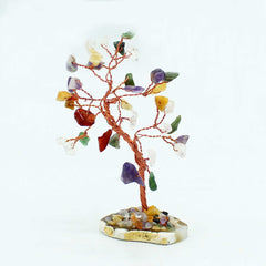 Gemstone Tree - Multi Stones on Natural Agate Base (35 stones) product image 3