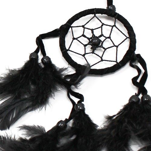 Bali Dreamcatchers - Small Round - Black/White/Red product image