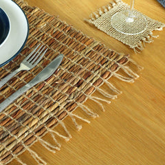 Water Hyacinth Natural Placemat - Robusta and Fringe product image