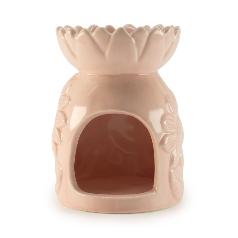 Ceramic Sunflower Oil Burner - Pastel Pink product image