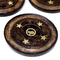 Mango Wood Disc 10cm (Cone & Incense) product image 4