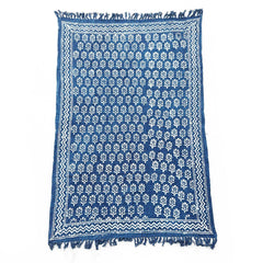 Handmade Indigo Throw - 170x120cm - Chhota Flower product image 4