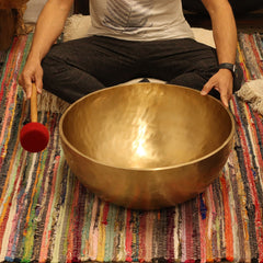 Plain - Huge Vibrational Feet Standing Bowl - 50x20cm - 10.7kg product image 7