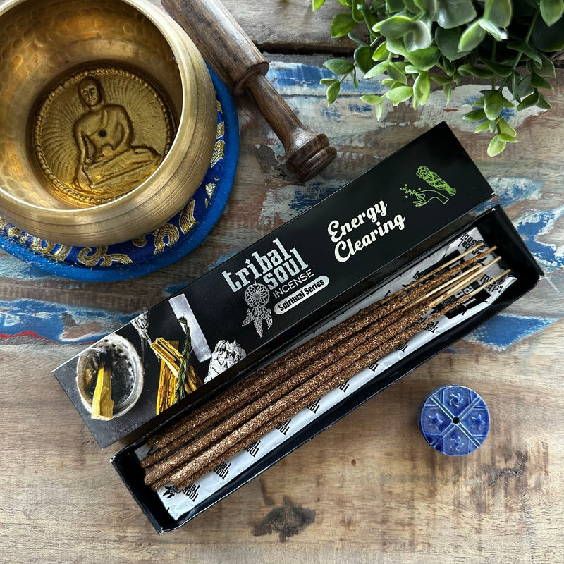 Tribal Soul Spiritual Incense Sticks and Ceramic Holder - Energy Clearing product image
