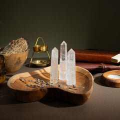 Gemstone Six Face Obelisk Point approx 11cm - Clear Quartz product image 3
