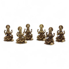 Brass Miniature Gods - Laxmi (22gms) - 37mm product image 4