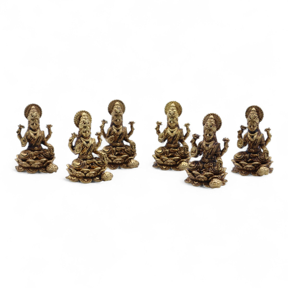 Brass Miniature Gods - Laxmi (22gms) - 37mm product image 4