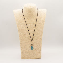 Cord Necklace Gemstone Pendant - Howlite Teardrop product image 3