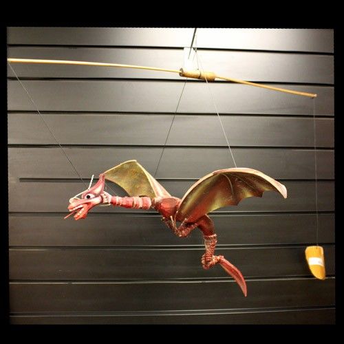 Lrg Red Coconut Dragon Mobile 46cm product image