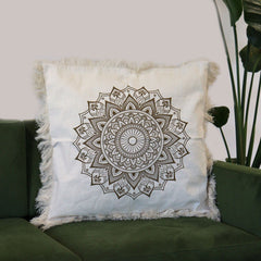 Lotus Mandala Cushion Cover - 60x60cm - bronze product image 4