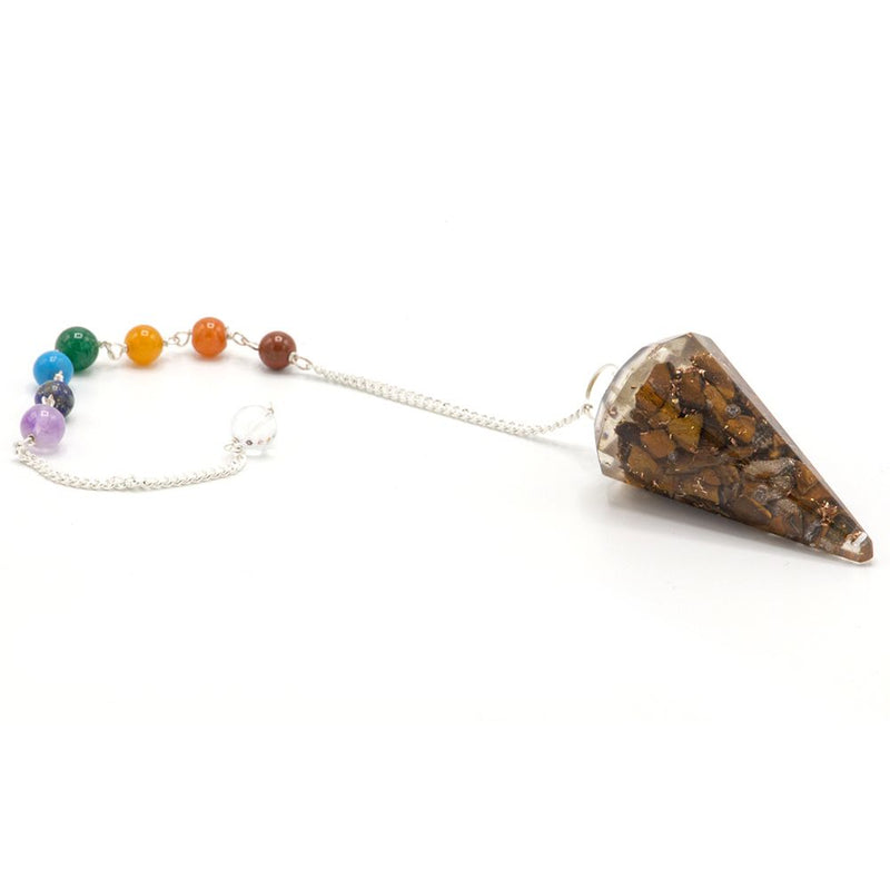 Orgonite Power Chakra Pendulum - Tiger Eye product image