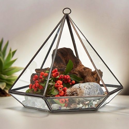 Glass Terrarium - Large Diamond product image