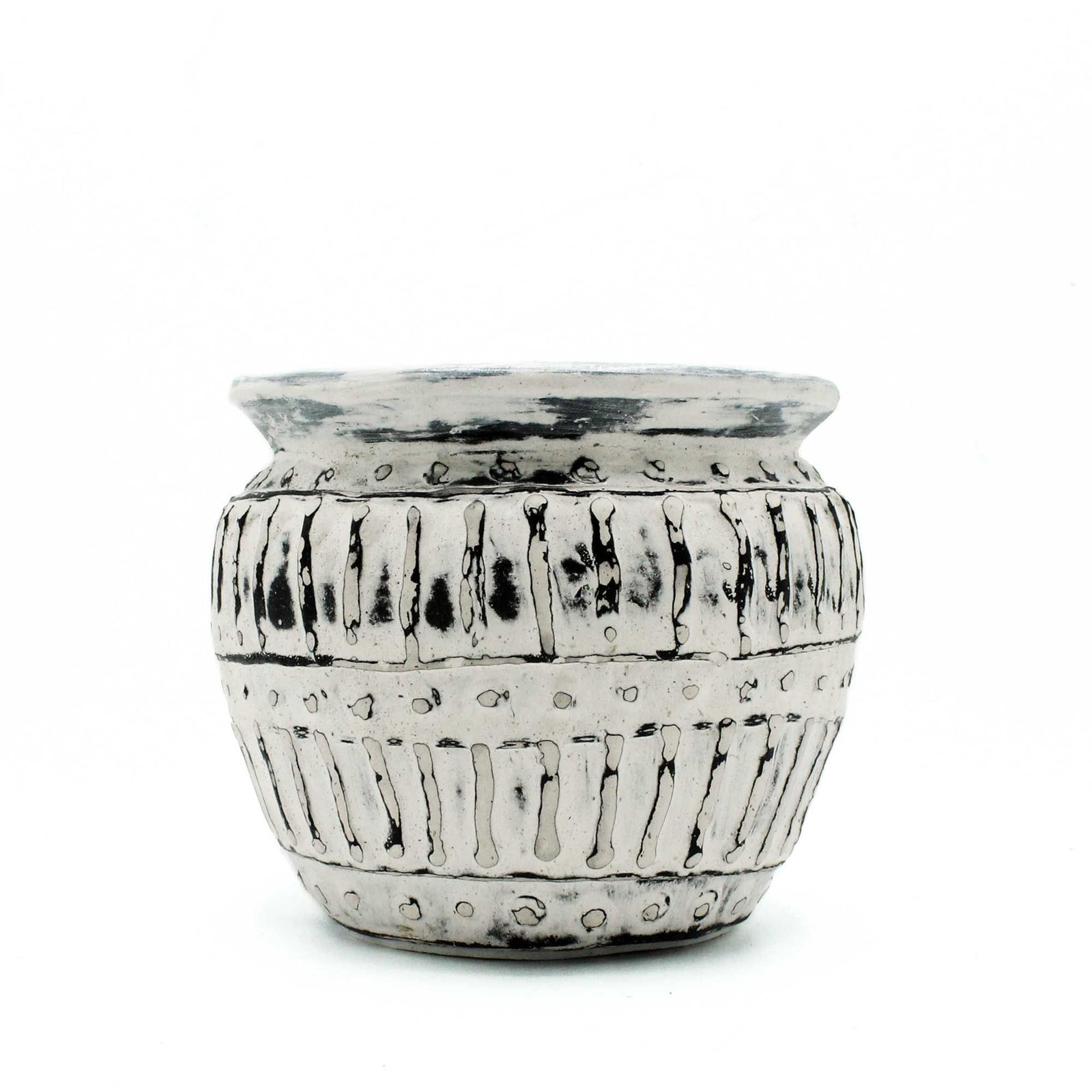 Greek Clay Plant Pot - Cream 12cm product image
