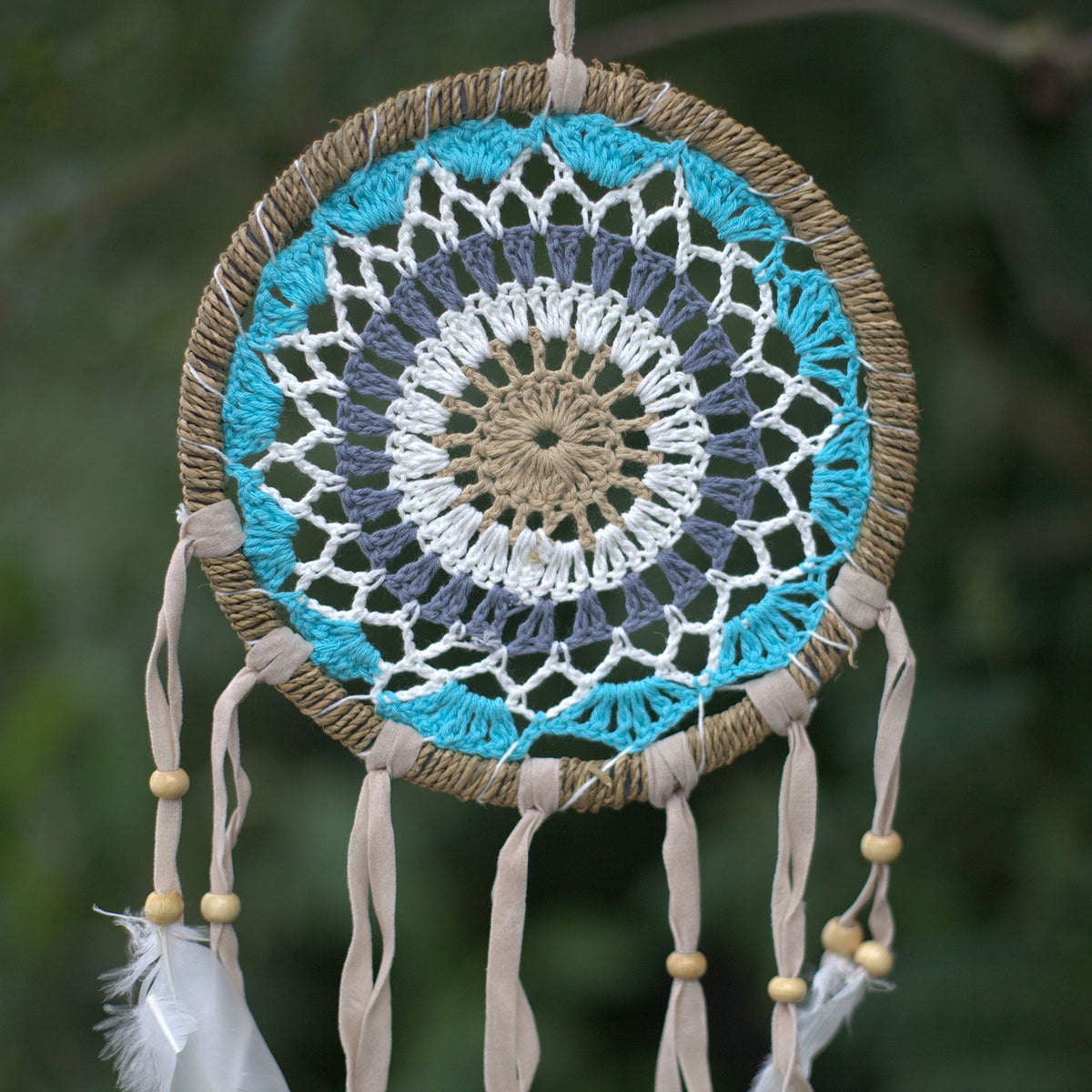 Pastel Blue Macramé Dream Catcher 16cm (asst colours) product image 4