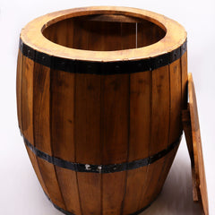 Beer Barrel Table – Natural Wood 60 x 48.5 cm product image 5