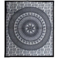 Double Cotton Bedspread + Wall Hanging - Mono - Elephant Mandala product image