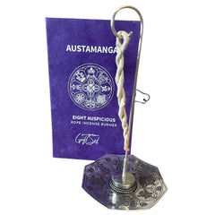 Rope Incense and Silver Plated Holder Set - Astamangal product image