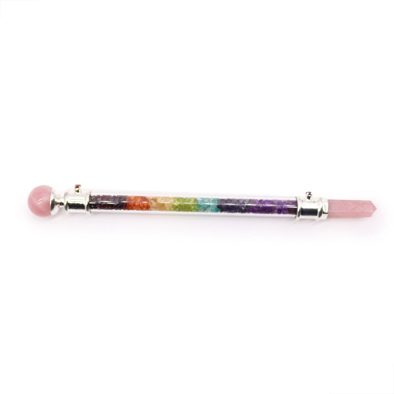 7 Chakra Crystal Healing Wand - Rose Quartz product image