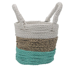Seagrass Basket Set - Green / Natural / White product image 3