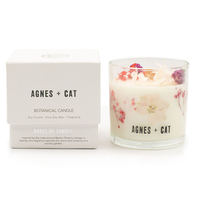 Agnes + Cat Botanical Soy Wax Candle - Roses of Sawrey product image