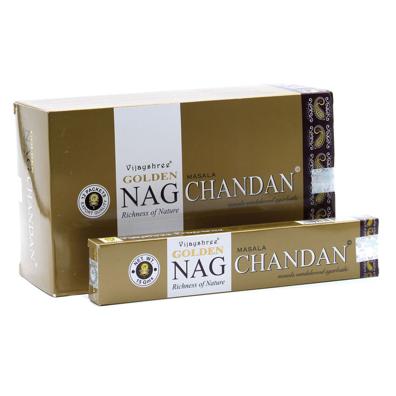 15g Golden Nag - Chandan Incense product image