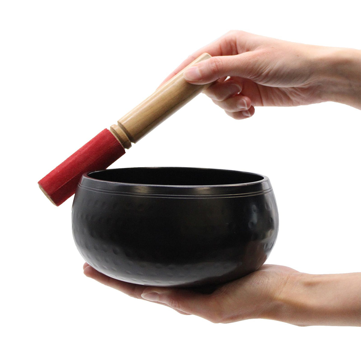 Large Black Beaten Bowl - 18cm product image 2