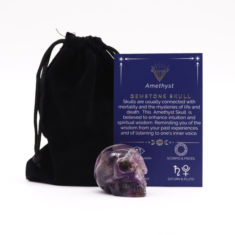Gemstone Small Skull - Amethyst product image