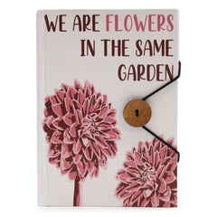Notebook with strap - Flowers in the same garden product image 6