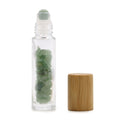 Gemstone Essential Oil Roller Bottle - Aventurine - Wooden Cap product image