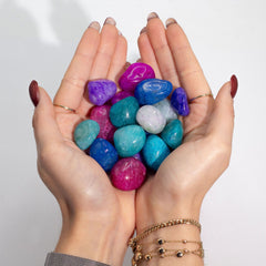 Bulk Treated Mixed Crackle Quatz- 1kg (aprox. 70 stones) product image 2