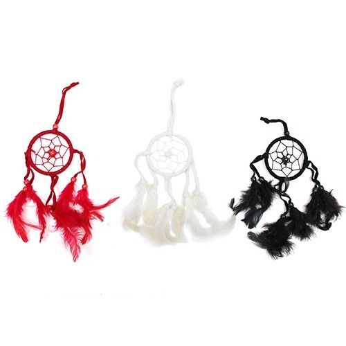 Bali Dreamcatchers - Small Round - Black/White/Red product image 3