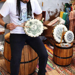 Chakra Shamanic Drum with Stick - 25cm product image 3