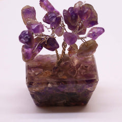 Mini Gemstone Tree On Orgonite Base - Amethyst (15 stones) product image 2