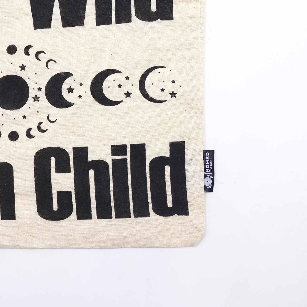 Iconic Basic Tote Bag - Stay Wild, Moon Child - Natural 4oz product image 3